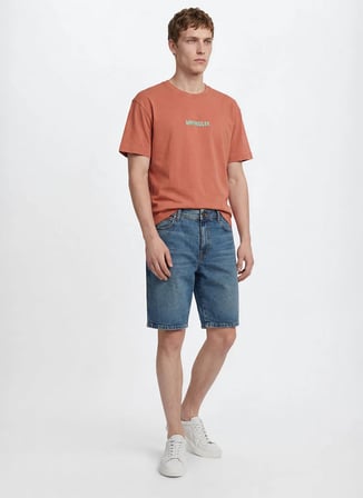 Renksiz Erkek Pamuklu Denim Şort W11C00002381 Texas Denim Şort