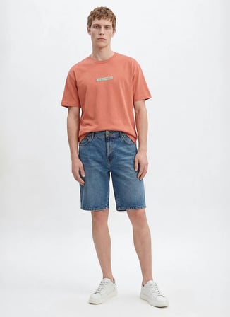 Renksiz Erkek Pamuklu Denim Şort W11C00002381 Texas Denim Şort