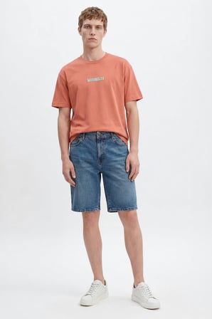 Texas Pamuklu Regular Fit Normal Kesim Cepli Esnek Jean Kot Denim Şort