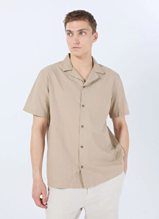 Lee Relaxed Bej Erkek Gömlek L2510128614 Relaxed Fit Gömlek