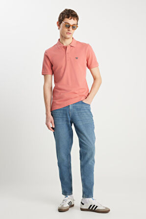 Lee %100 Pamuk Frank Relaxed Fit Geniş Kesim İndigo Jean Denim Erkek Pantolon FRNK00013381