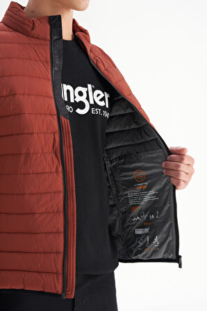 Regular Fit Normal Kesim Dik Yaka Cepli Şişme Mont