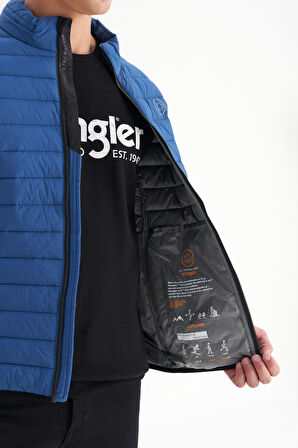 Regular Fit Normal Kesim Dik Yaka Cepli Şişme Mont