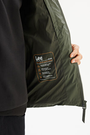 Regular Fit Normal Kesim Kapüşonlu Cepli Puffer Şişme Mont