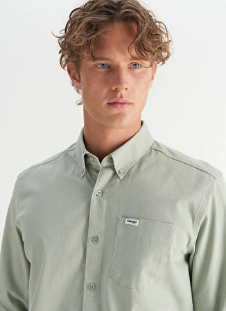 Wrangler Regular Fit Mint Erkek Gömlek MW241464303 Mint Yeşili Gömlek