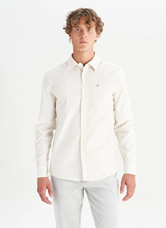 Wrangler Regular Fit Bej Erkek Gömlek MW5A14AXGI Bej Gömlek