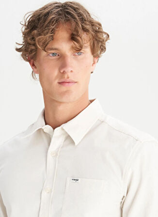 Wrangler Regular Fit Bej Erkek Gömlek MW5A14AXGI Bej Gömlek