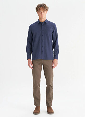 Wrangler Normal Bel Slim Fit Kahve Erkek Chino Pantolon W12S Texas 360