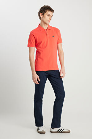 Texas Slim Fit Dar Kesim Normal Bel Lacivert Esnek Pantolon