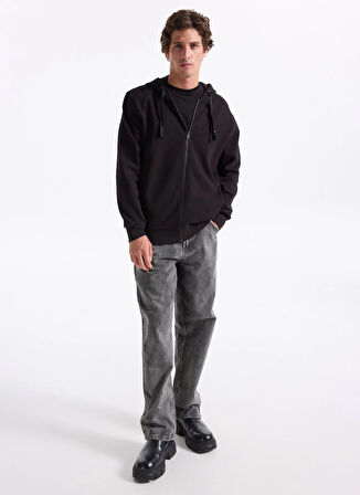 Lee Kapüşon Yaka Siyah Erkek Sweatshırt L2520310001 Siyah Sweatshirt