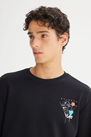 Pamuklu Regular Fit Normal Kesim Bisiklet Yaka Sweatshirt