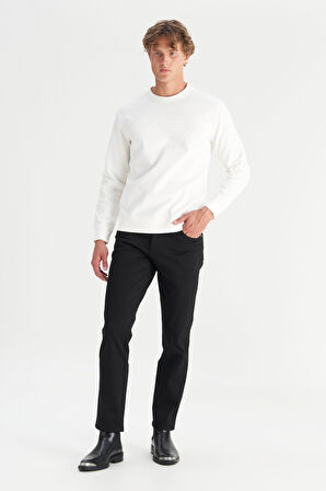 Pamuklu Regular Fit Normal Kesim Bisiklet Yaka Sweatshirt