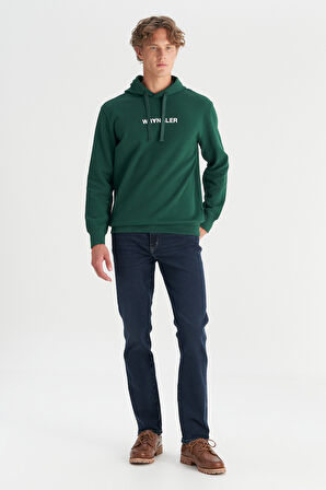 Pamuklu Regular Fit Normal Kesim Kapüşonlu Logo Detaylı Sweatshirt