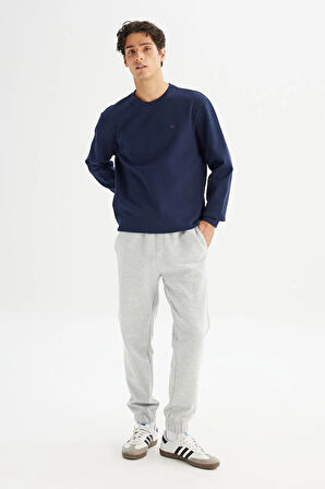 Lee Regular Fit Normal Kesim Bisiklet Yaka Baskılı Lacivert Sweatshirt