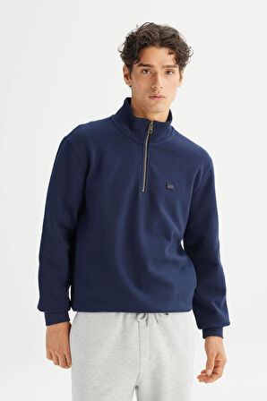 Lee Erkek Pike Interlock Half Zip Sweatshirt L2520312411
