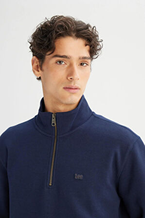 Lee Erkek Pike Interlock Half Zip Sweatshirt L2520312411