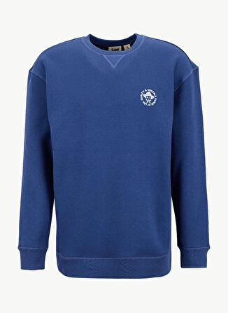 Lee Bisiklet Yaka Lacivert Erkek Sweatshırt L2520091422 Lacivert Sweatshirt