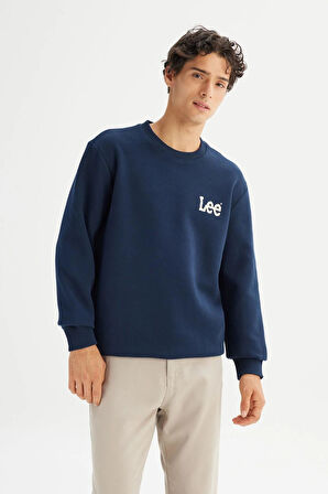 Lee Erkek Small Logo Sweatshirt L2520365607