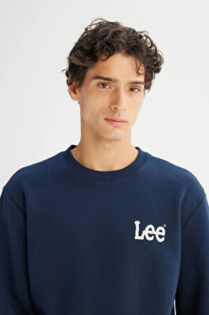Lee Erkek Small Logo Sweatshirt L2520365607