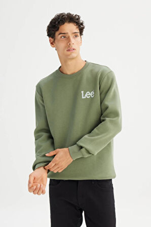 Lee Erkek Small Logo Sweatshirt L2520365904