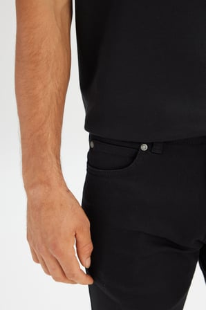 Extreme Motion Slim Fit Dar Kesim Pamuklu Esnek Siyah Denim Jean Pantolon