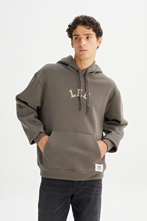 Pamuklu Regular Fit Normal Kesim Kapüşonlu İçi Polarlı Sweatshirt