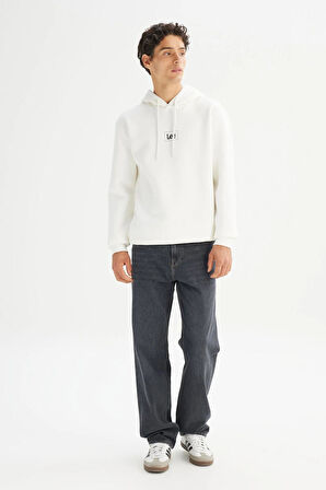 Lee Erkek Mid Logo Hoodie Sweatshirt L212302990