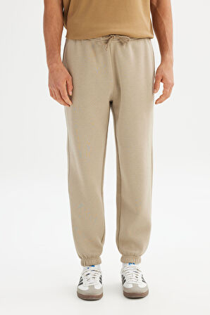 Pamuklu Regular Fit Normal Kesim Cepli Örme Jogger Pantolon
