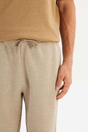Pamuklu Regular Fit Normal Kesim Cepli Örme Jogger Pantolon