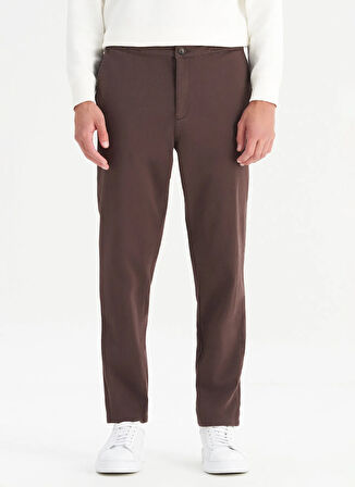 Wrangler Normal Bel Slim Fit Koyu Kahve Erkek Chino Pantolon WM01200001024 Kahverengi Chino Pant