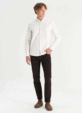 Wrangler Normal Bel Slim Fit Koyu Kahve Erkek Chino Pantolon MW12SECH31 Kahverengi Chino Pant