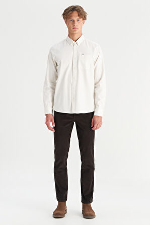 Pamuklu Texas Slim Fit Dar Kesim Cepli Esnek Kadife Pantolon