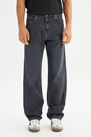 Asher Loose Fit Rahat Kesim Düşük Bel Siyah Denim Jean Pantolon