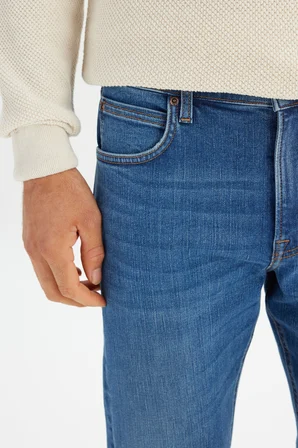 Pamuklu Straight Fit Cepli Esnek Jean Denim Kot Pantolon