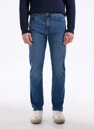 Lee Mavi Erkek Straight Denim Pantolon L70700024381 İndigo Denim Pantolon