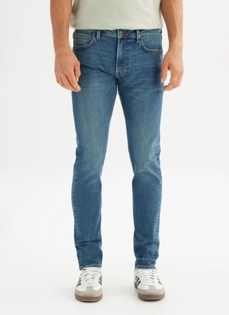 Lee Normal Bel Slim Fit Mavi Erkek Denim Pantolon L71900062XT Mavi Denim Pantolon