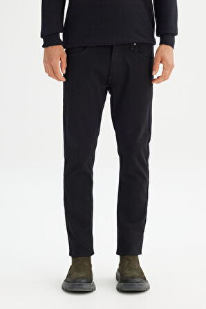 Luke Pamuklu Slim Fit Dar Kesim Cepli Esnek Jean Kot Denim Pantolon