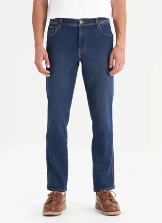 Wrangler Mavi Erkek Slim Fit Denim Pantolon W12S00034W50 İndigo Denim Pantolon