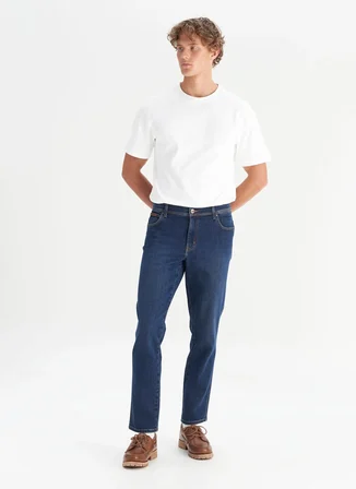Wrangler Mavi Erkek Slim Fit Denim Pantolon W12S00034W50 İndigo Denim Pantolon