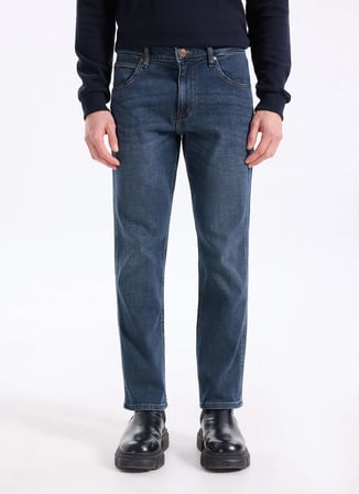 Wrangler Mavi Erkek Straight Denim Pantolon W15Q00021317 İndigo Denim Pantolon