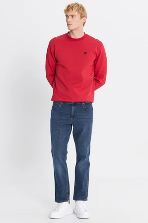 Pamuklu Greensboro Straight Fit Jean Kot Denim Pantolon