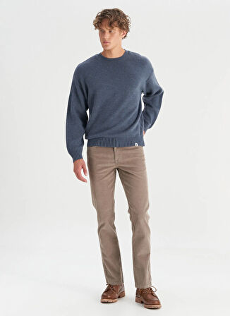 Wrangler Bisiklet Yaka Relaxed Lacivert Erkek Kazak W2520156410 Lacivert Kazak