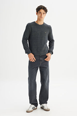 Pamuklu Regular Fit Normal Kesim Bisiklet Yaka Triko Kazak