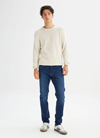 Lee Bisiklet Yaka Regular Fit Ekru Erkek Kazak L2520364104 Ekru Kazak