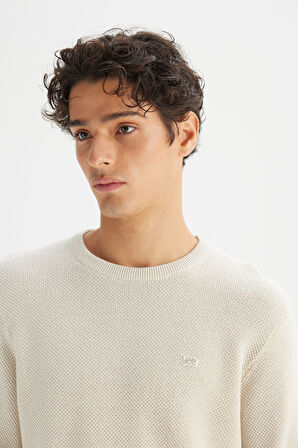 Pamuklu Regular Fit Normal Kesim Bisiklet Yaka Triko Kazak