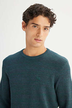 Pamuklu Regular Fit Normal Kesim Bisiklet Yaka Triko Kazak