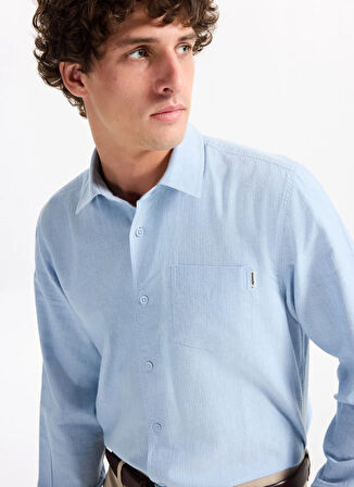 Wrangler Regular Fit Mavi Erkek Gömlek W2520583400 Mavi Gömlek