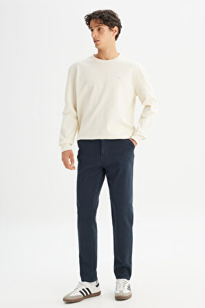 Regular Fit Normal Kesim Normal Bel Pamuklu Esnek Antrasit Chino Pantolon