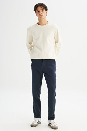 Regular Fit Normal Kesim Normal Bel Pamuklu Esnek Antrasit Chino Pantolon