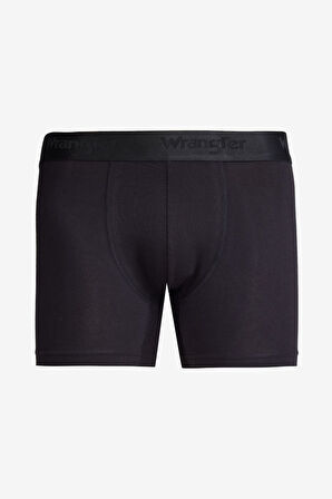 Regular Fit Normal Kesim Siyah Pamuklu Esnek Boxer